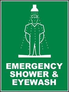 SAFETY SIGN (SAV) | Emergency Shower & Eye Wash